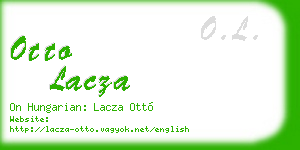 otto lacza business card