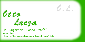 otto lacza business card